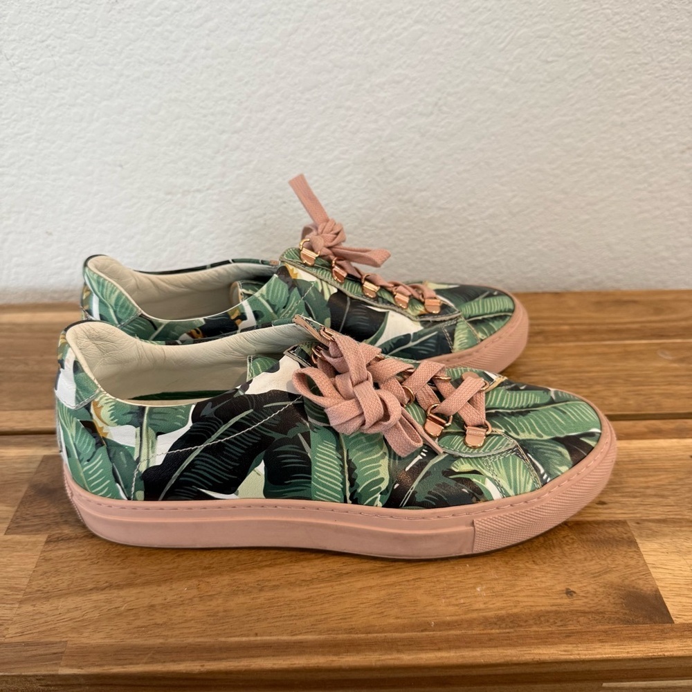 KOIO X Beverly Hills Hotel- Limited Edition Capri Leaf Sneakers Size 37